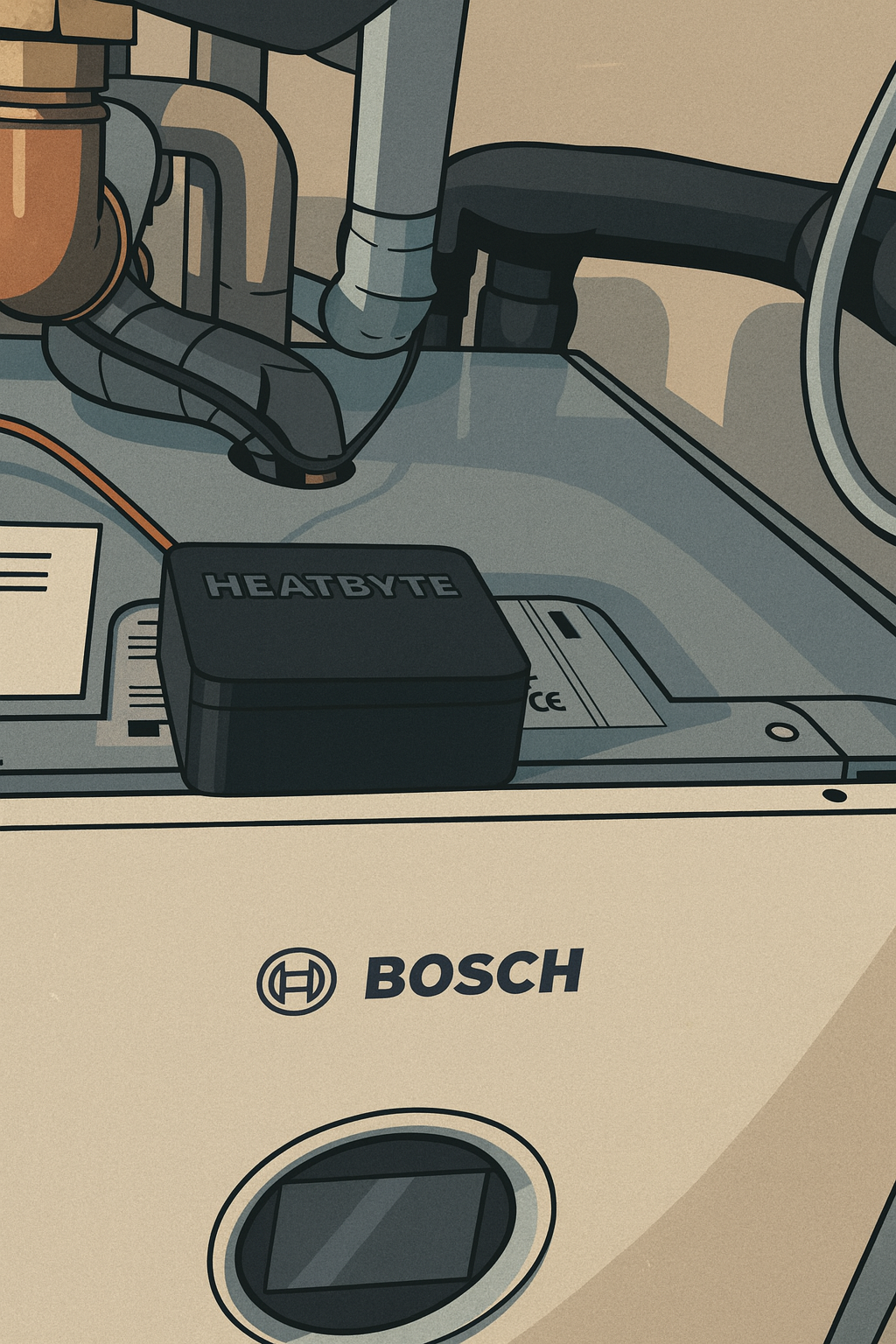 Bosch Wärmepumpe mit heatbye Box